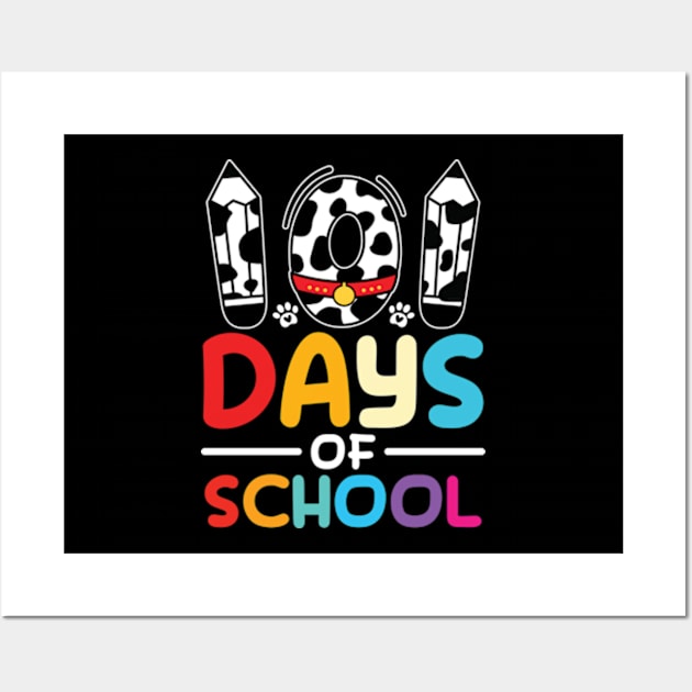 101 Days Of School Dalmatian Dog Wall Art by RiseInspired